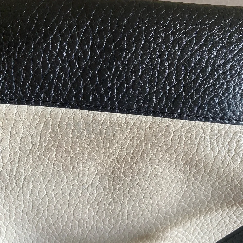 Kate Spade New York| Buttermilk & Black Carmen Southport Avenue Leather